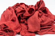 Load image into Gallery viewer, Red shop towels for automotive and workshop cleaning
